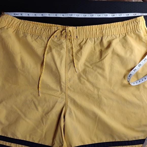 Nautica Swim Trunks Board Shorts Bathing Suit XL Blue Yellow White - Y - Picture 6 of 12